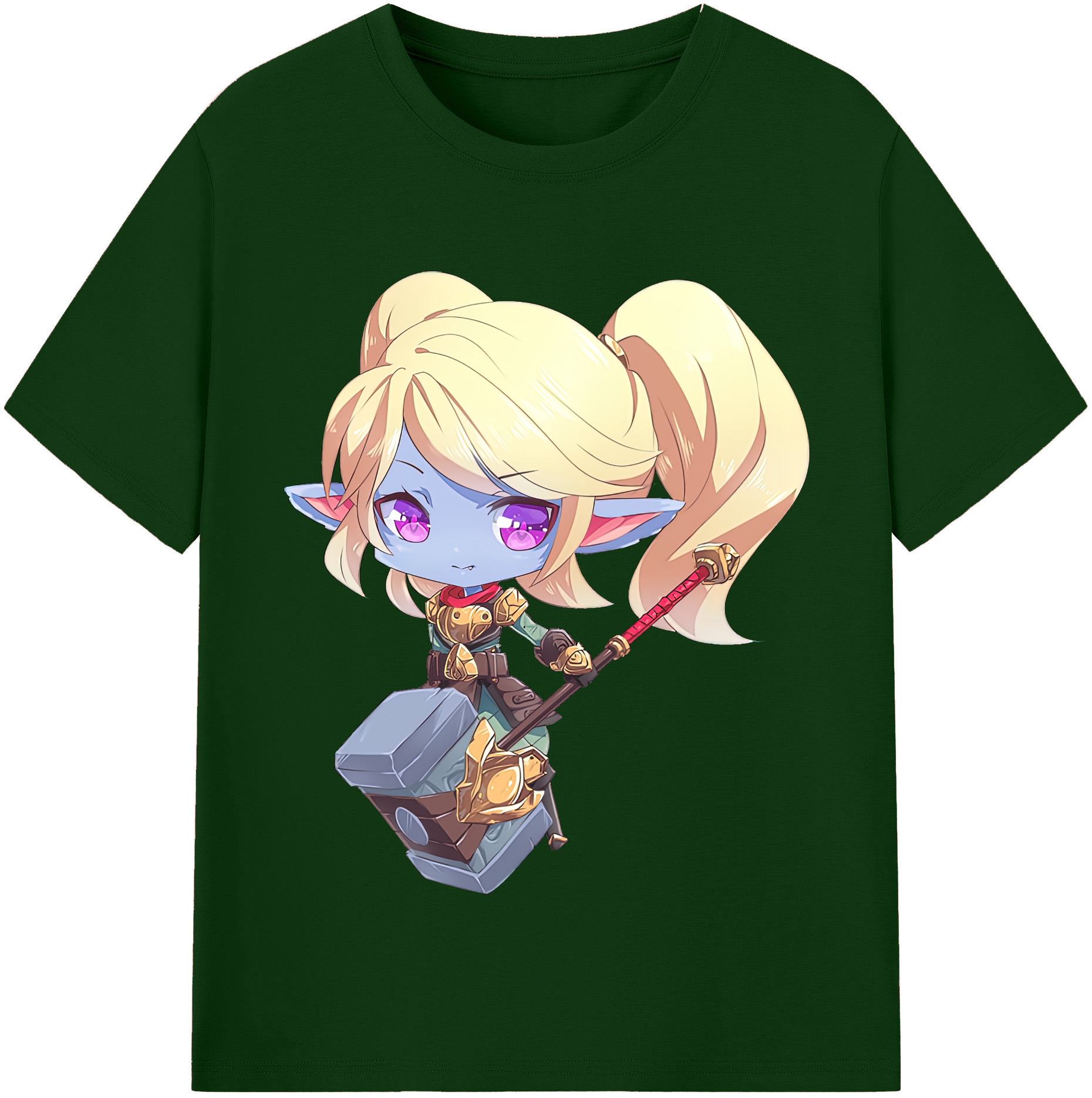 リーグ・オブ・レジェンド League of Legends LOL 綿100％半袖Tシャツ（フロントプリント）